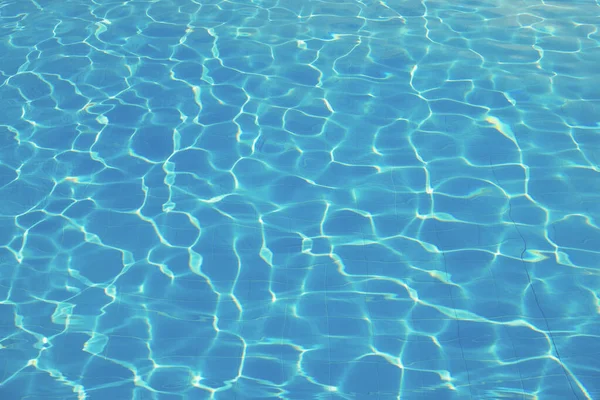 Oberfläche Des Blauen Schwimmbeckens Hintergrund Des Wassers Schwimmbecken — Stockfoto