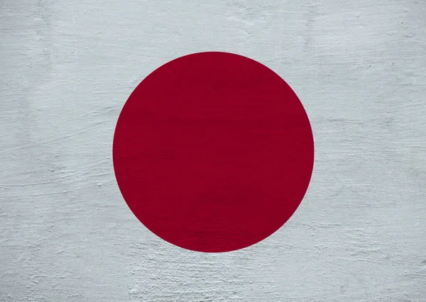 Bandeira Japonesa Com Textura Grunge — Fotografia de Stock