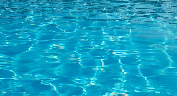 Surface Piscine Bleue Fond Eau Dans Piscine — Photo