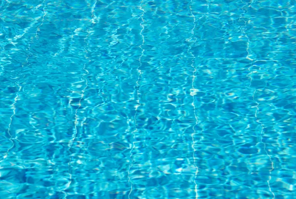 Surface Piscine Bleue Fond Eau Dans Piscine — Photo