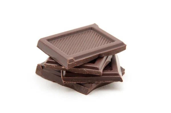 Roughly Cut Chunks Chocolate Bar — Stock Photo, Image