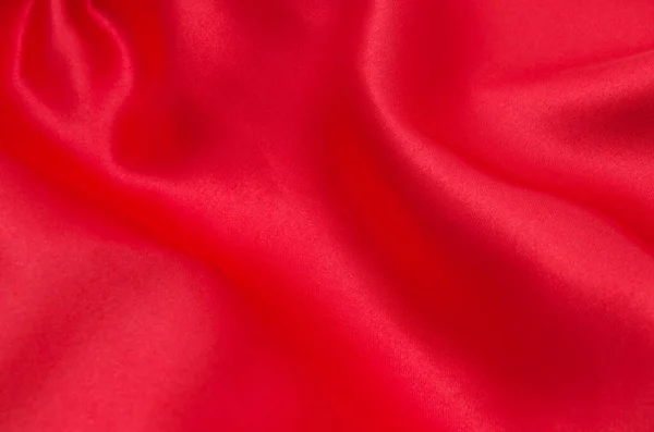 Κόκκινο Σατέν Μεταξωτό Ύφασμα Φόντο — Φωτογραφία Αρχείου