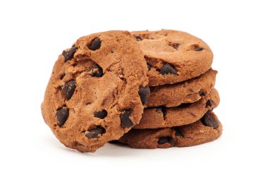 Beyaz üzerine çikolatalı kurabiye.