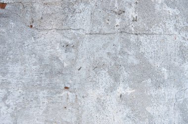 Eski beton duvarın dokusu çizikler, çatlaklar, toz, yarıklar, pürüzlülük, sıva.