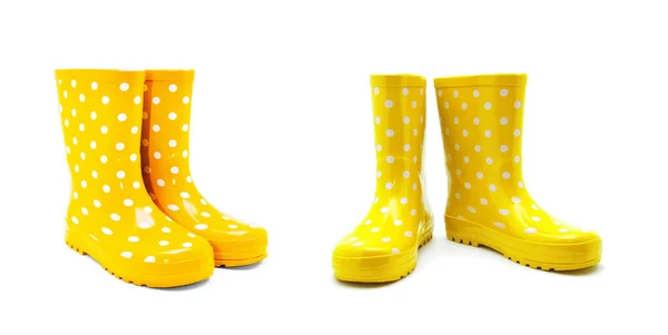 Gumboots Isolado Fundo Branco — Fotografia de Stock