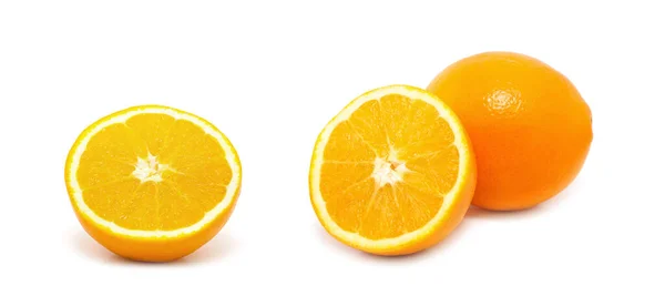 Jeden Pomarańcz Pół Soczystego Pół Pomarańczy — Zdjęcie stockowe