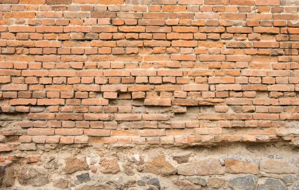 Oude Baksteen Muur Achtergrond — Stockfoto