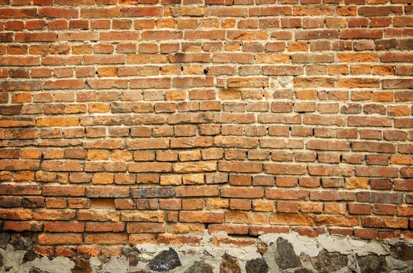 Oude Baksteen Muur Achtergrond — Stockfoto