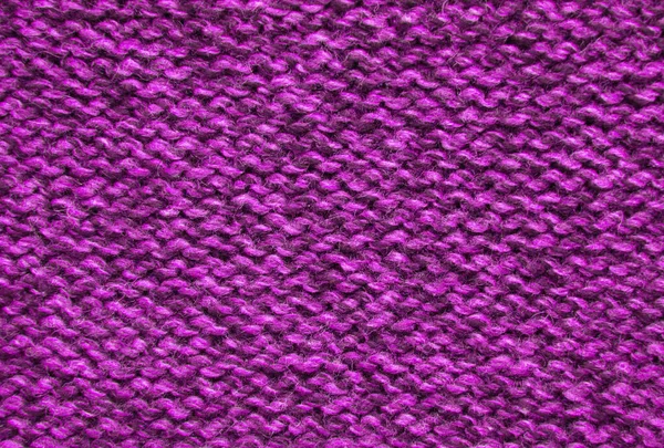 Texture Knitted Woolen Fabric Pink — Stock Photo, Image