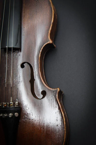 Violino Instrumento Música Perto Orquestra — Fotografia de Stock