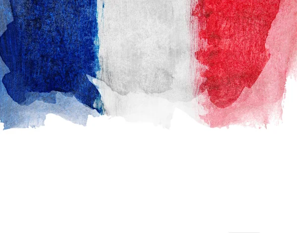 Drapeau France Sur Texture Satinée — Photo