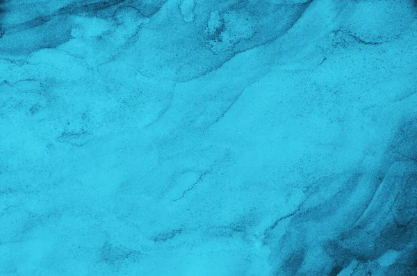 Fundo Azul Abstrato Estilo Aquarela — Fotografia de Stock
