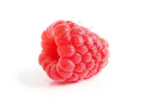 Raspberry Ізольовані Білому Тлі — стокове фото