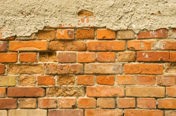 Oude Baksteen Muur Achtergrond — Stockfoto