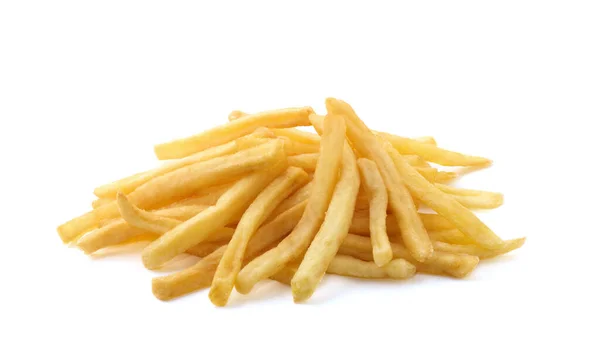 Friture Pommes Terre Sur Fond Blanc Isolé — Photo