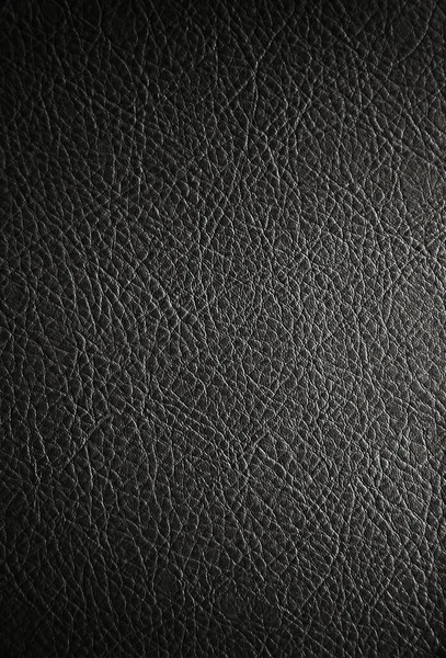 Textura Fondo Cuero Negro — Foto de Stock