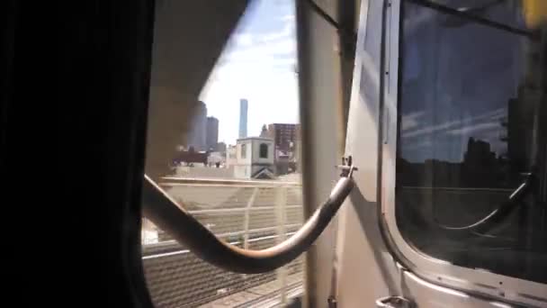 Metrô Acima Solo Nova York — Vídeo de Stock