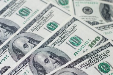 Dolar banknotları arka plan. küresel mali kriz kavramı 