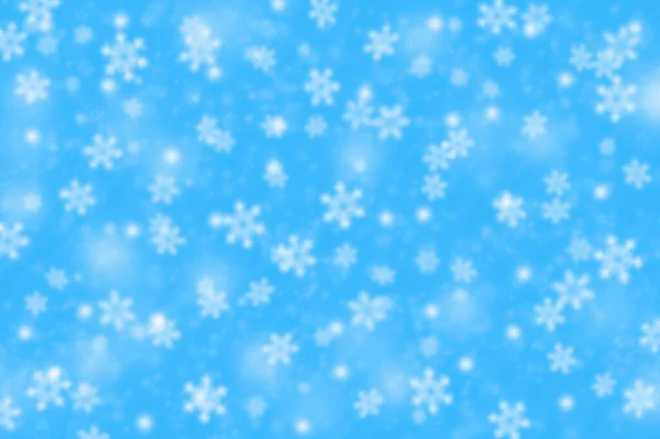 Расплывчатый Зимний Снежный Фон Падающие Снежинки Веселая Концепция — стоковое фото