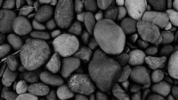 Piedra Guijarro Negro Para Fondo — Foto de Stock