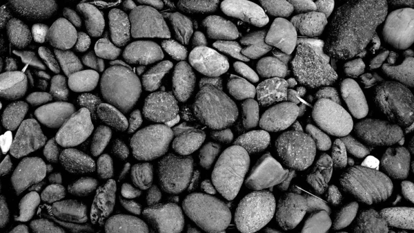 Чорний Гальковий Камінь Фону — стокове фото