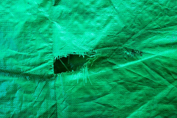 Texture Fond Sac Plastique Vert — Photo