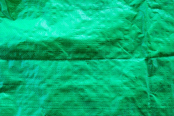 緑のビニール袋の背景の質感 — ストック写真