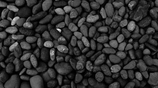 Pebble Praia Natureza Fundo Fundo Pedra Preta — Fotografia de Stock