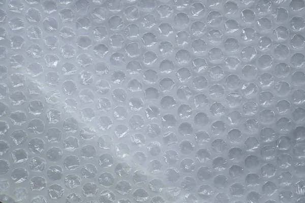 Primer Plano Burbuja Aire Urdimbre Productos Protección Plástico Urdimbre Embalaje —  Fotos de Stock