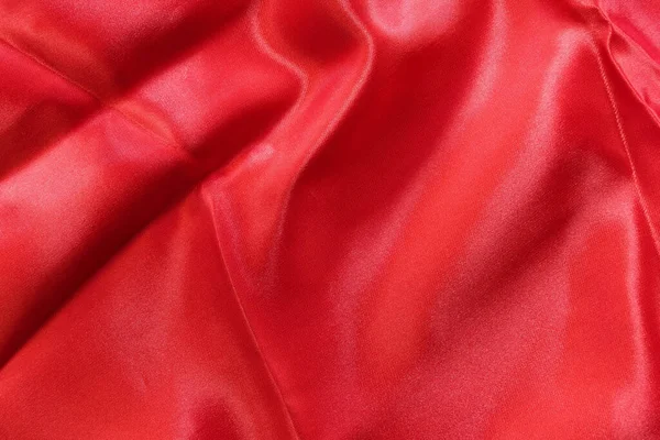 Красный Роскошный Шелк Текстуры Фона Красный Хлопок Ткани Фона — стоковое фото