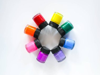 Poster rengi şişe arkaplanı, pastel renkler