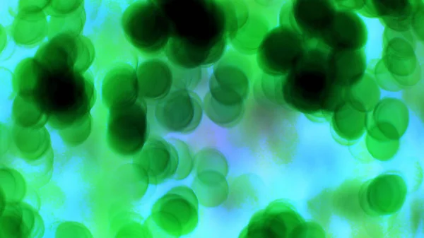 Concept Griep Corona Virus Zwevend Vloeistof Microscopische Wazig Achtergrond Pandemie — Stockfoto