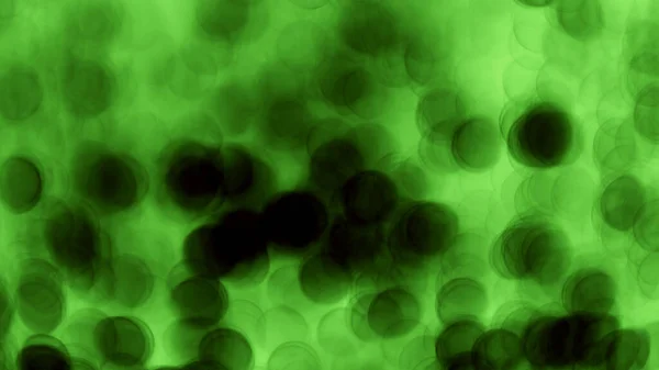 Concept Virus Grippe Corona Flottant Dans Fond Flou Microscopique Fluide — Photo