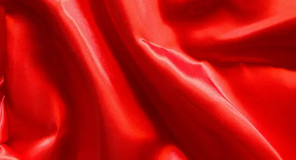 Textura Satén Seda Roja Para Fondo — Foto de Stock