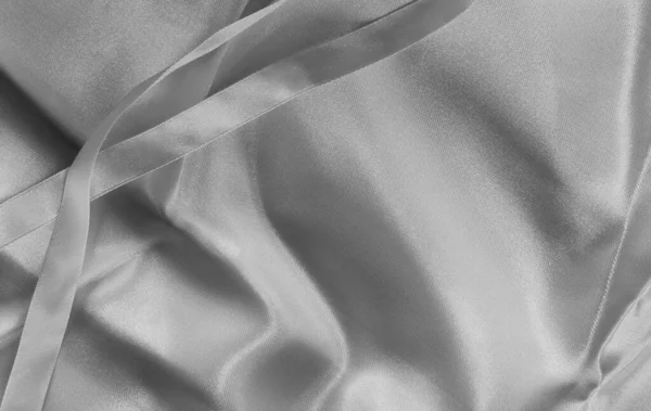 古い綿の生地のテクスチャの背景 グレーの絹のサテンのテクスチャ — ストック写真