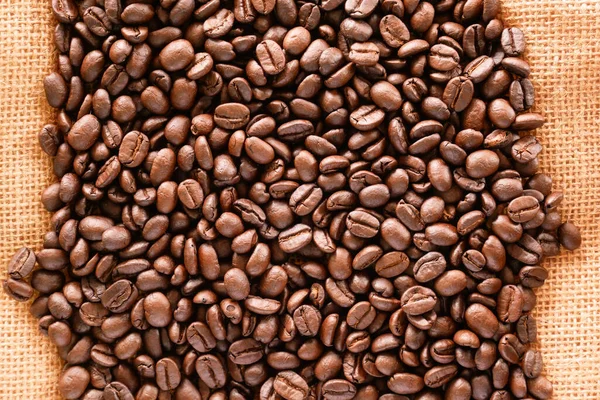 Kaffeebohnen Für Hintergrund Bio Kaffeesamen — Stockfoto