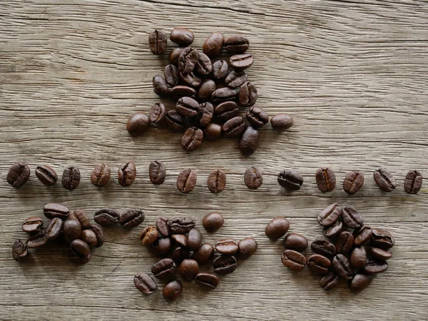Arka Plan Için Kahve Çekirdeği Organik Kahve Tohumu — Stok fotoğraf