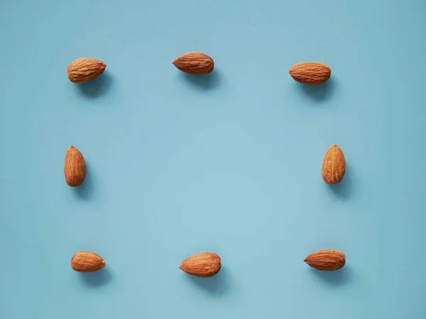 Mandelkern Isolierten Hintergrund Mandel Bohnen Snack — Stockfoto