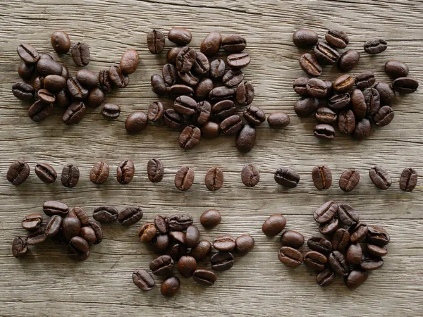 Coffee Beans Background Organic Coffee Seed — Stock Photo, Image