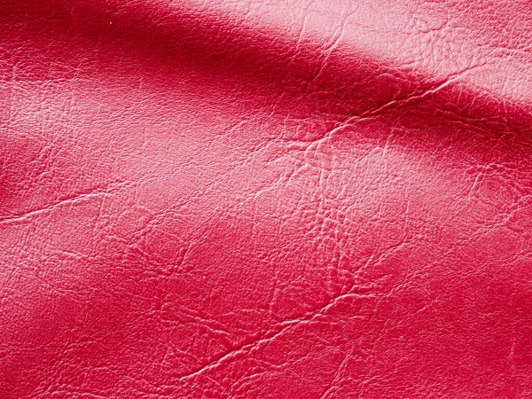 Red Artificial Leatherette Texture Background — Stock Photo, Image