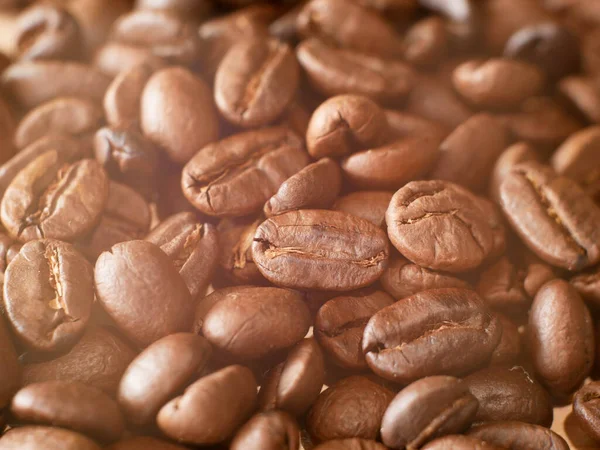 Ziarna Kawy Tle Organiczne Nasiona Kawy — Zdjęcie stockowe