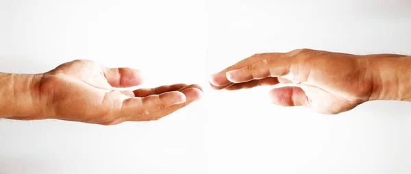 Χέρι Του Ανθρώπου Χέρια Δάχτυλο Απομονωμένο Φόντο — Φωτογραφία Αρχείου