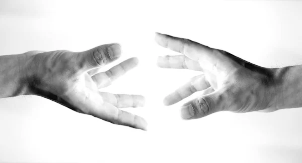 Hand Man Hands Finger Isolated Background — Stock Photo, Image