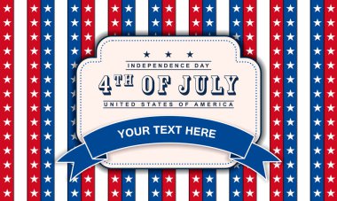 4 Temmuz bağımsızlık günü için vektör geçmişi