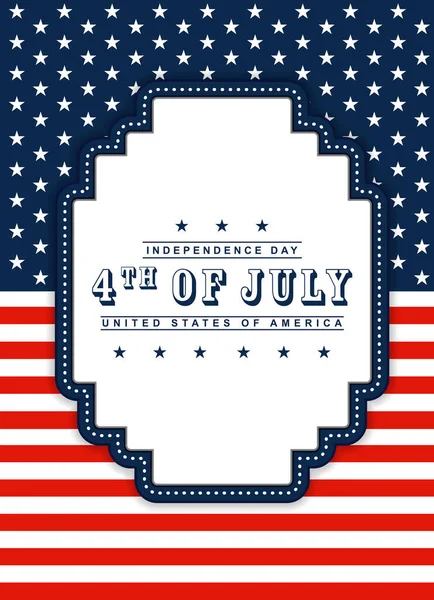 Vector Background 4Th July Independence Day Celebrations — Stock Vector