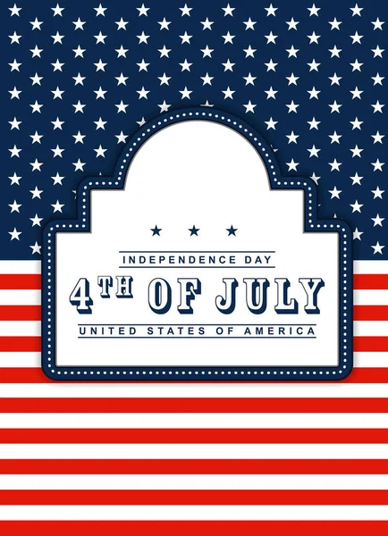 Vector Background 4Th July Independence Day Celebrations — Stock Vector