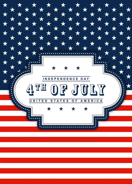 Vector Background 4Th July Independence Day Celebrations — Stock Vector