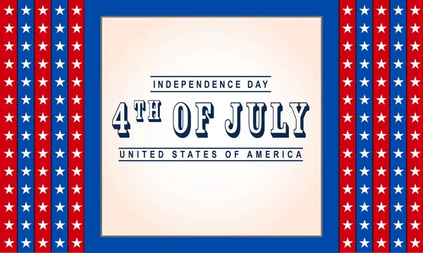 Vector Background 4Th July Independence Day — Stock Vector