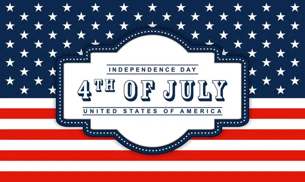 Temmuz Bağımsızlık Günü Için Vektör Geçmişi — Stok Vektör