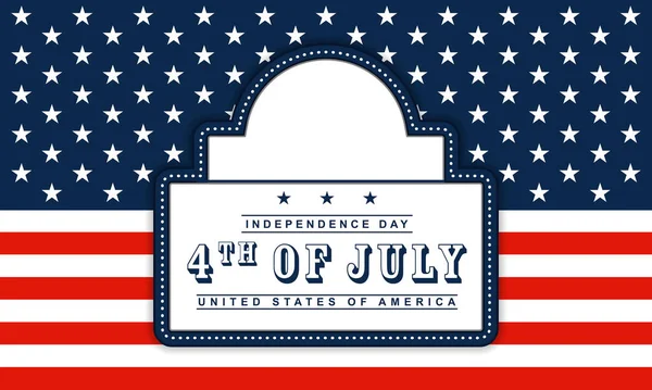 Vector Background 4Th July Independence Day — Stock Vector